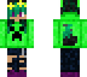 creeper wolf - flower crown