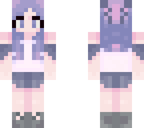 cute purple outfit girl