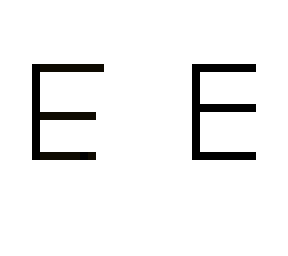 e just e okay?