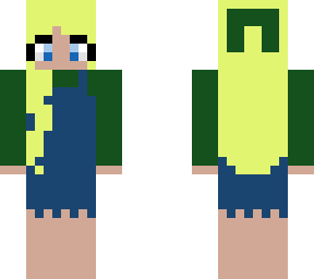 green overall dress