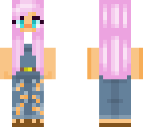 gurl in overalls