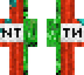 half tnt half creeper