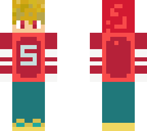 minecraft: red hoodie but winter one
