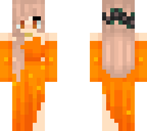 orange dress