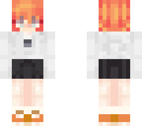 orange shoes
