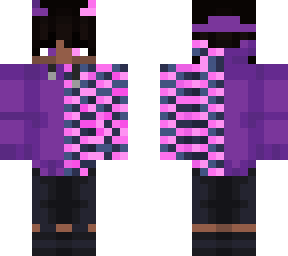 purple, blue, and pink boy