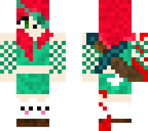 red hair girl. with sord