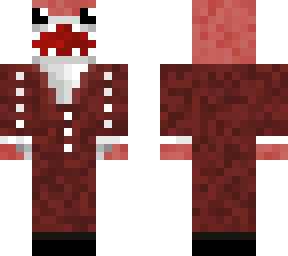 red shark in suit