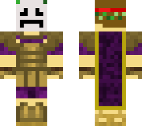 roman man with theater mask in armor
