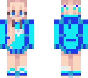 shaded blue hoodie