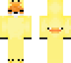 sleepy fox in duckie suit