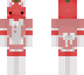 tomato peach maid outfit