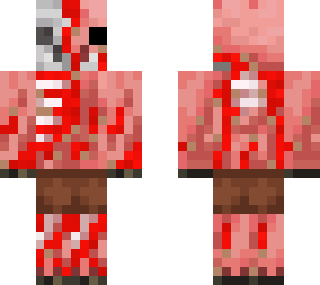 a bloody piglin