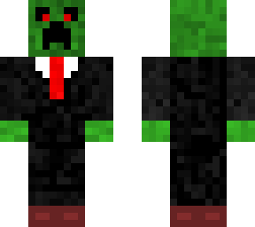 a creeper in a suit