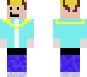a man with a fake crown