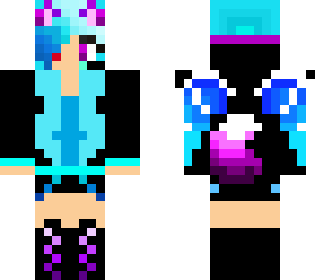 arctic gamer *fox with wings * midnight version .