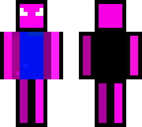 black, purple, pink, white