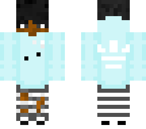 black baby blue boy hoodie (black boy)