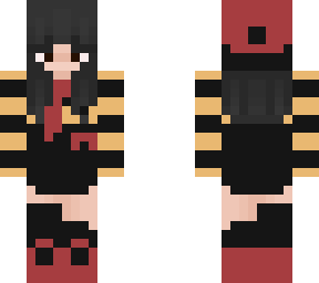 black hair winter