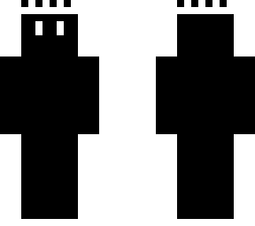 black with white