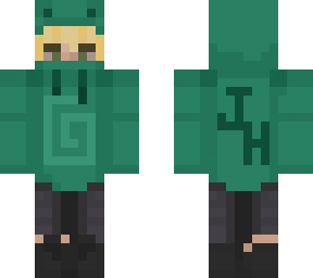 blonde girl frog