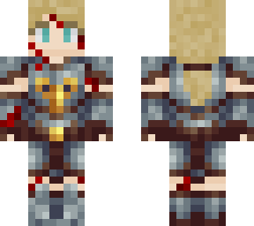 blonde girl w/ armor