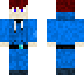 blue hoodie