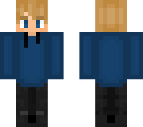 blue hoodie boy