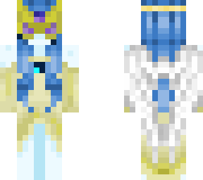 blue masquerade person