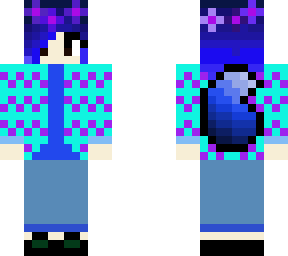 blue werewolf girl