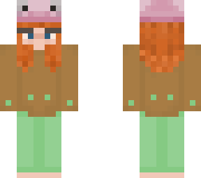 brown jumper pig hat