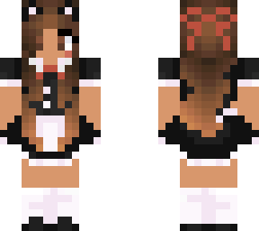 cute brown hair maid