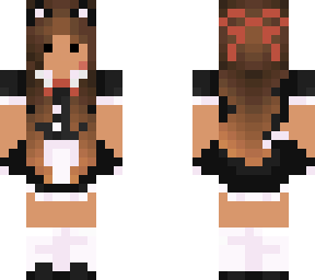 cute brown hair maid