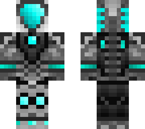 cyan robot