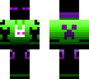emerald enderman bunny skin