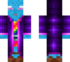 fancy blue enderman girl