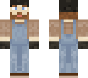 farmer with overalls and beanie