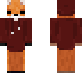 fox in hoodie