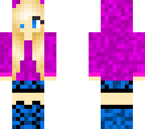 galaxy in purple hoodie and blue pants