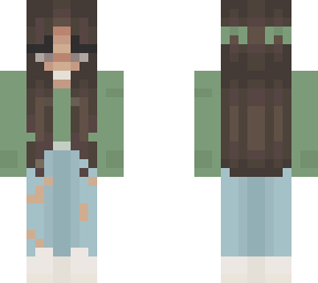 garden green girl, edit of mochhi's skin! all credit for the hair/layout: mochhi