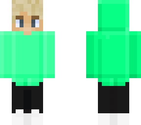 green hoodie