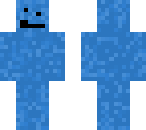i just painted the whole thing with blue and added a face