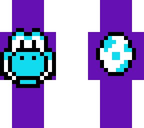 light blue yoshi pixel art