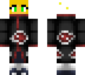 minecraft girl akatsuki original skin by esc15