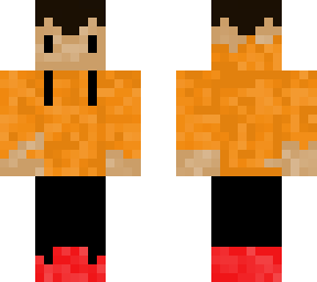 orange hoddie