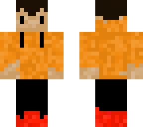 orange hoddie
