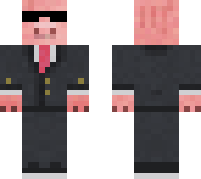 pig ina suit