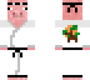 pig karate outfit