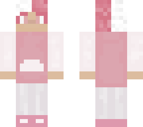 pink and white hoodie