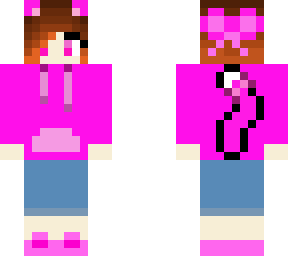 pink cat girl